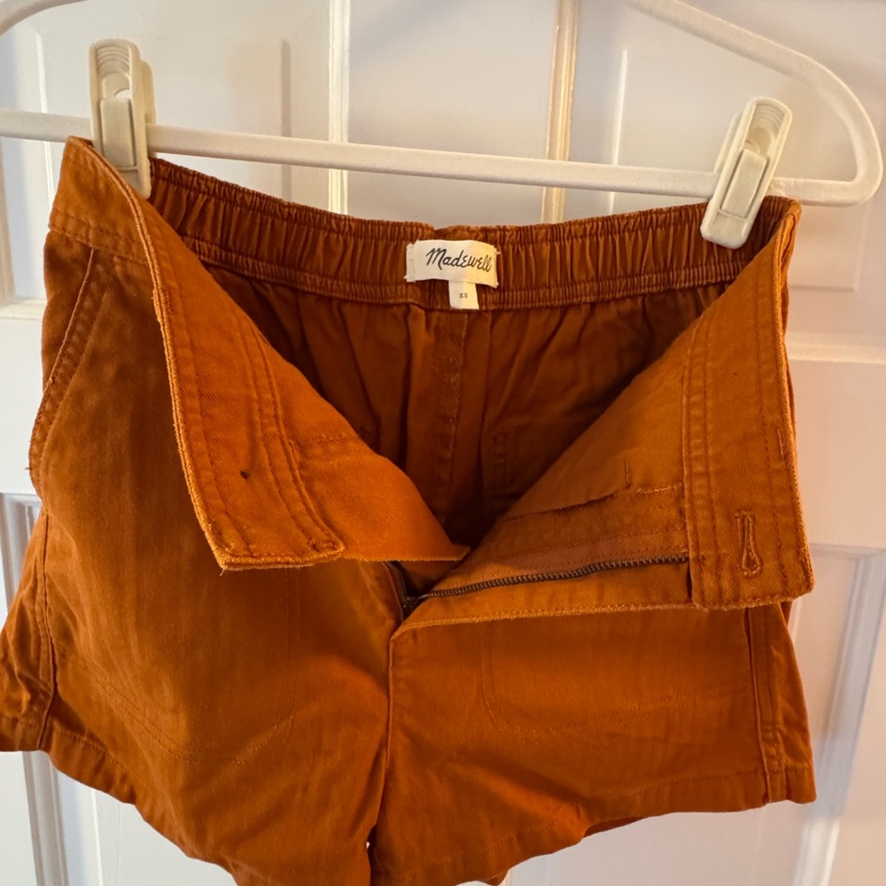Madewell Women's High Waist Rust Shorts